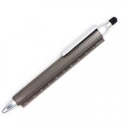 Plastic Stylus Ball Pen With 10cm Long Ruler
