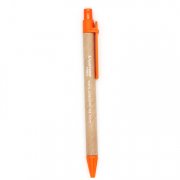 Wooden Bamboo Ball Pen With Plastic Clip