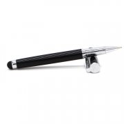 Metal Clip Ballpoint Pen With Touch Screen Stylus