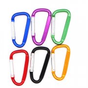 Different Colors D Shape Aluminum Carabiner