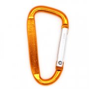 D Shape Climbing Button Carabiner