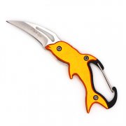 Dolphin Shape Folding Knife With Carabiner