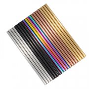 Multicolor Shiny Stainless Steel 304 Metal Straw