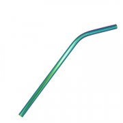 Bent Reusable Drinking Metal Straws