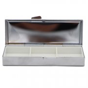 3 Compartments Zinc Alloy Pill Box