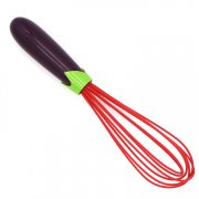 Food Grade Hot Red Silicone Egg Whisk