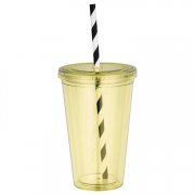 Striped Straw Tumbler